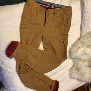 Eddie Bauer Boyfriend/Relaxed-Fit Fleece-Lined Pants
